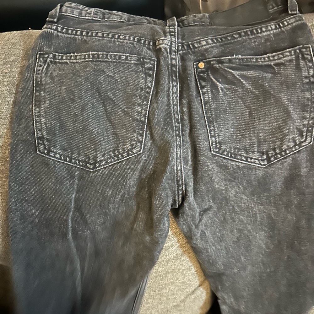 Distressed Demin Black  Jeans for Women - Picture 3 of 3